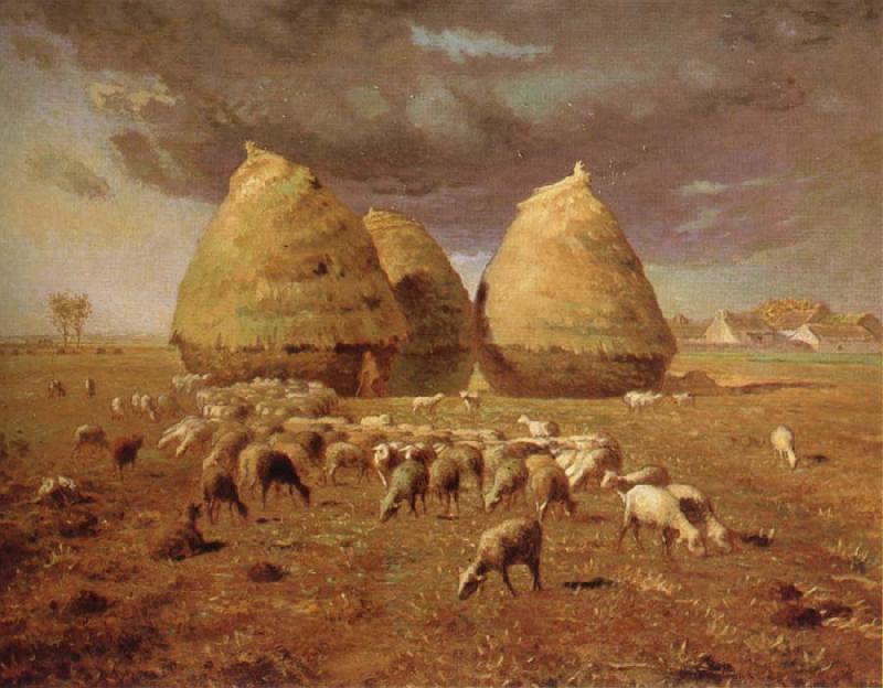 Jean Francois Millet Spring,haymow oil painting image